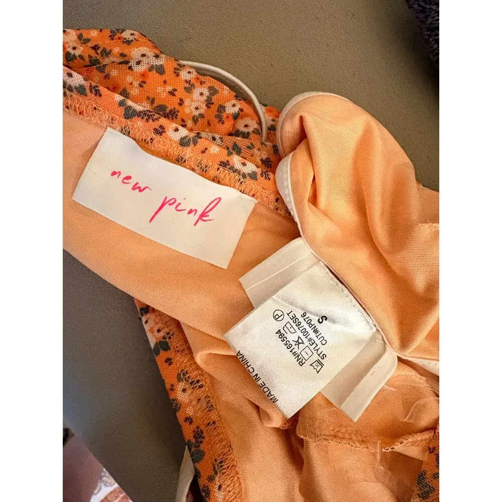 NWOT Dolls Kill Matching Orange Pool Boat Day Summer BADDIE Set